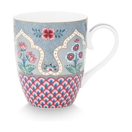 Kubek Flower Festival Scallop 350 ml Light Blue Pip Studio 51.002.309
