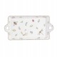 Taca porcelanowa Półmisek do ciasta 30 x 15 cm LEDA IVORY AZ097