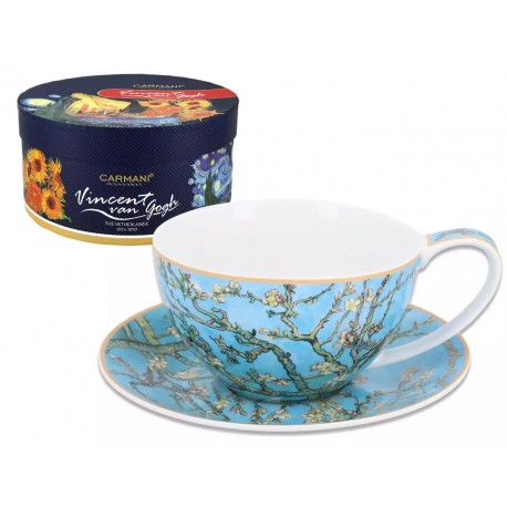 Filiżanka ze spodkiem -V. van Gogh, Kwitnący Migdałowiec (CARMANI) 830-3205