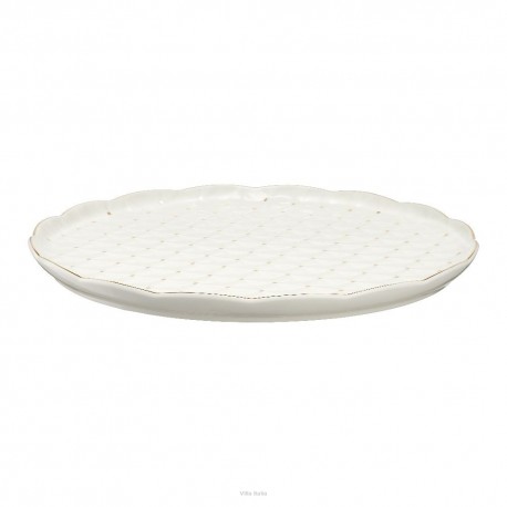 Talerz do ciasta porcelanowy 32 cm ALEXIA GB080 VILLA ITALIA