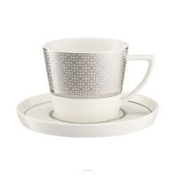 Filiżanka ze spodkiem porcelanowa 240 ml SHIRO VILLA ITALIA