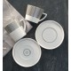 Filiżanka ze spodkiem porcelanowa 240 ml SHIRO VILLA ITALIA