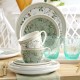 Filiżanka ze spodkiem porcelanowa 240 ml NORIKO WHITE GB125 VILLA ITALIA