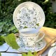 Filiżanka ze spodkiem porcelanowa 240 ml NORIKO WHITE GB125 VILLA ITALIA