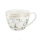 Filiżanka ze spodkiem porcelanowa 240 ml NORIKO WHITE GB125 VILLA ITALIA