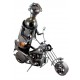 STOJAK METALOWY NA BUTELKĘ 0,75 L."MOTOCYKLISTA" W78