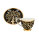 Filiżanka espresso Vanessa - G. Klimt, Drzewo życia, czarne tło (CARMANI) 532-0354