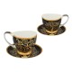 Filiżanka espresso Vanessa - G. Klimt, Drzewo życia, czarne tło (CARMANI) 532-0354