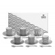 Zestaw  6 filiżanek Espresso - Nippon Black TOKYO 8491