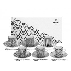 Zestaw  6 filiżanek Espresso - Nippon Black TOKYO 8491