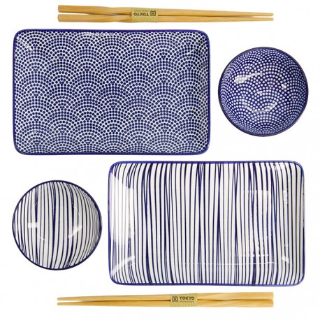 Zestaw do sushi 6 elementów dla 2 osób Nippon Blue TOKYO 17991