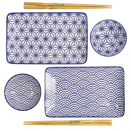 Zestaw do sushi 6 elementów dla 2 osób Nippon Blue TOKYO 15330