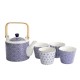 Zestaw do herbaty dzbanek i 4 kubki Nippon BLUE TOKYO 17990