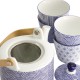 Zestaw do herbaty dzbanek i 4 kubki Nippon BLUE TOKYO 17990