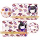 Zestaw do sushi 6 elementów dla 2 osób Kawaii Maiko TOKYO 21694