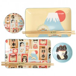 Zestaw do sushi 6 elementów dla 2 osób Kawaii Japan TOKYO 21683