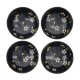 Zestaw 4 misek JAPAN SAKURA black 450 ml TOKYO 33866