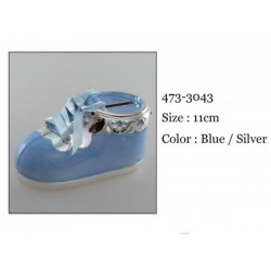 Bucik skarbonka z kryształkami - niebieski 473-3043