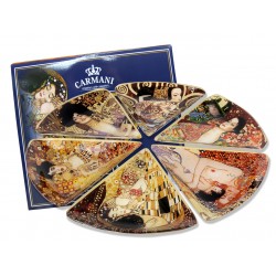 Kpl 6 talerzy Gustav Klimt (mix 6 wzorów)  198-7030