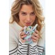 Duży kubek Cherry Blue FLORAL 350ml /Pip Studio 51.002.139