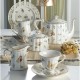 Czajnik porcelanowy dekorowany 850 ml LEDA IVORY