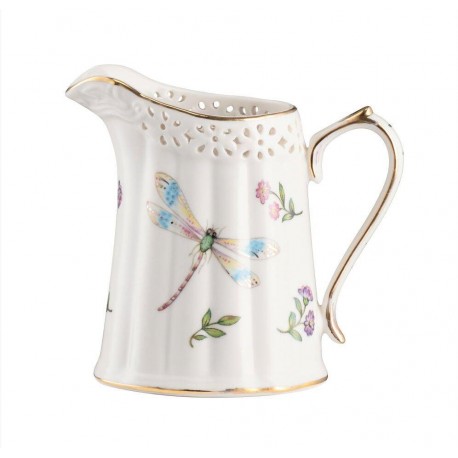Mlecznik porcelanowy dekorowany LEDA IVORY 200 ml Villa Italia AZ096
