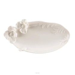 Talerz do ciasta porcelanowy 30 cm CLARA Ivory AZ126