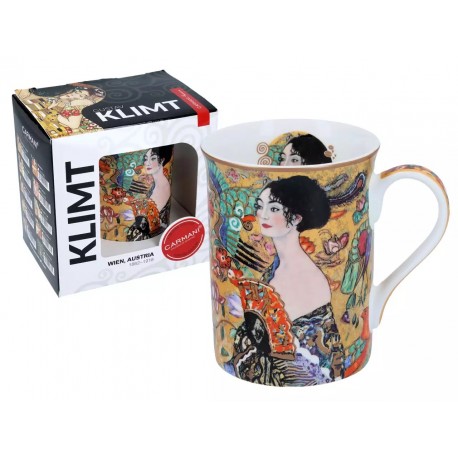 Kubek Classic New - G. Klimt, Kobieta z wachlarzem (CARMANI) 532-2304
