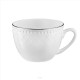 Filiżanka porcelanowa 250 ml ze spodkiem ROMA PLATIN KB734