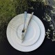 Talerzyk deserowy śniadaniowy porcelanowy 20 cm ROMA PLATIN KB732