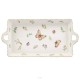 Taca porcelanowa Półmisek do ciasta 30 x 15 cm LEDA IVORY AZ097