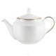 Dzbanek do herbaty porcelanowy złota linia 1,3 litra CAMILLA PA1312
