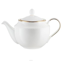 Dzbanek do herbaty porcelanowy złota linia 1,3 litra CAMILLA PA1312