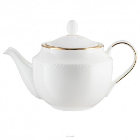 Dzbanek do herbaty porcelanowy złota linia 1,3 litra CAMILLA PA1312