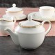 Dzbanek do herbaty porcelanowy złota linia 1,3 litra CAMILLA PA1312