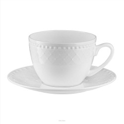 Filiżanka porcelanowa ze spodkiem 250 ml ROMA KB714