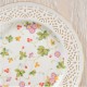 Talerzyk deserowy ażurowy dekorowany 19 cm WALENCJA Ivory AZ013