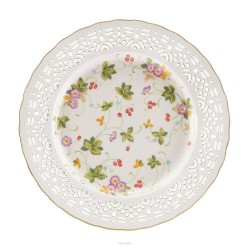 Talerzyk deserowy ażurowy dekorowany 19 cm WALENCJA Ivory AZ013