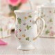 Kubek porcelanowy dekorowany złota linia 300 ml WALENCJA AZ005 Ivory