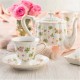 Filiżanka do herbaty porcelanowa 200 ml ze spodkiem WALENCJA Ivory AZ012