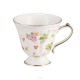Filiżanka do herbaty porcelanowa 200 ml ze spodkiem WALENCJA Ivory AZ012