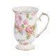 Kubek porcelanowy dekorowany złota linia 300 ml ROSE GARDEN AZ004