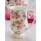 Kubek porcelanowy dekorowany złota linia 300 ml ROSE GARDEN AZ004