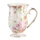 Kubek porcelanowy dekorowany złota linia 300 ml ROSE GARDEN AZ004