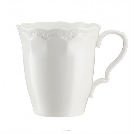 Kubek porcelanowy 280 ml RIVET biały Villa Italia VN106