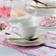 Filiżanka do herbaty porcelanowa 220 ml ze spodkiem AURELIA Villa Italia CJ214