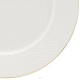Talerz deserowy porcelanowy 20 cm BARI GOLD - komplet 6 szt ES712